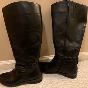 Life Stride Wide Calf Leather Boots